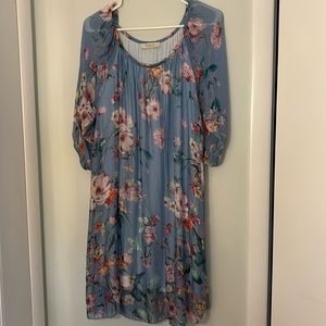 Women’s floral blue dress